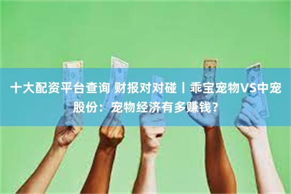 十大配资平台查询 财报对对碰丨乖宝宠物VS中宠股份：宠物经济有多赚钱？