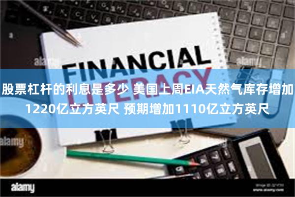 股票杠杆的利息是多少 美国上周EIA天然气库存增加1220亿立方英尺 预期增加1110亿立方英尺